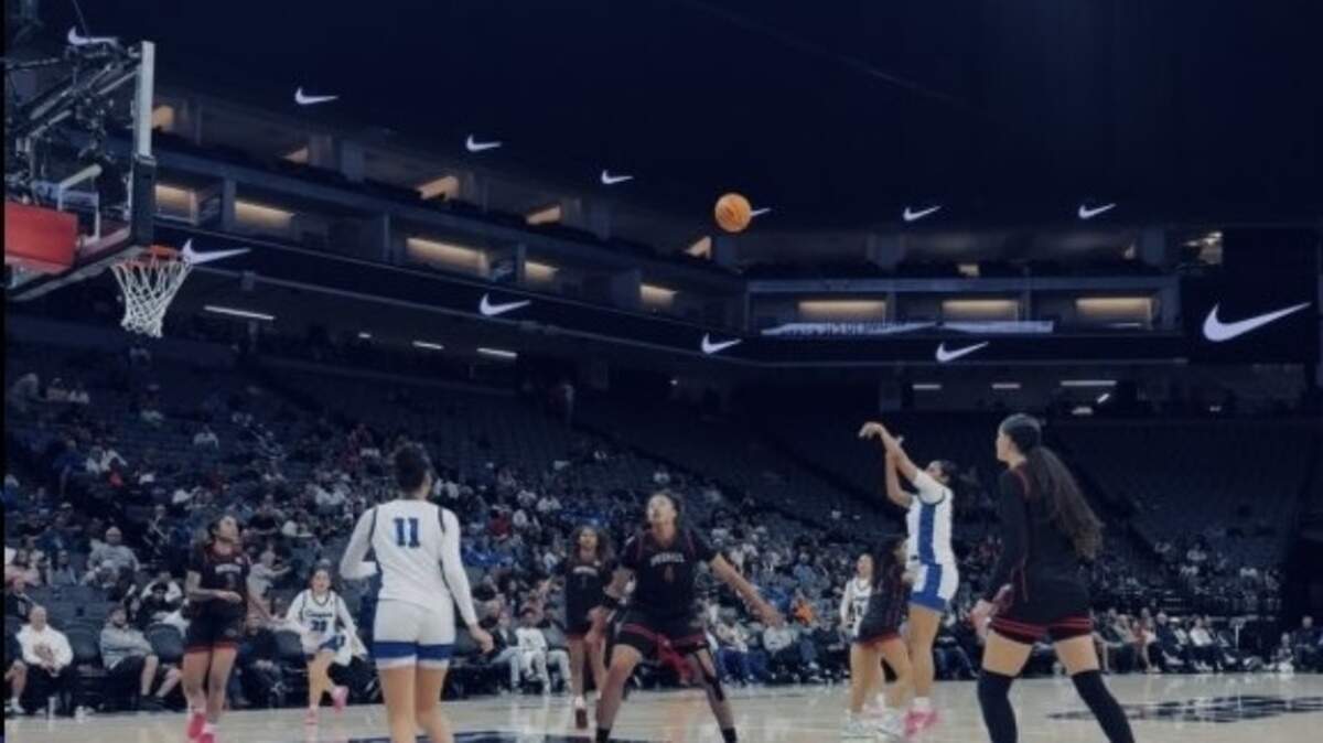 Clovis High played Centennial-Corona for the CIF Division I girls basketball championship at the Golden 1 Center in Sacramento on Friday, March 13, 2026.