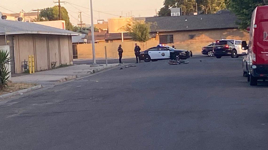 A bicyclist was killed in a hit-and-run collision in Fresno, California