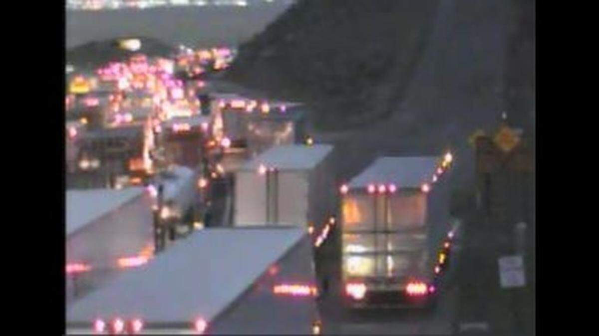 Traffic on Interstate 5 was at a stand still over night headed into the San Joaquin Valley after the California Highway Patrol closed the northbound lanes, officers said Tuesday, March 28, 2023.