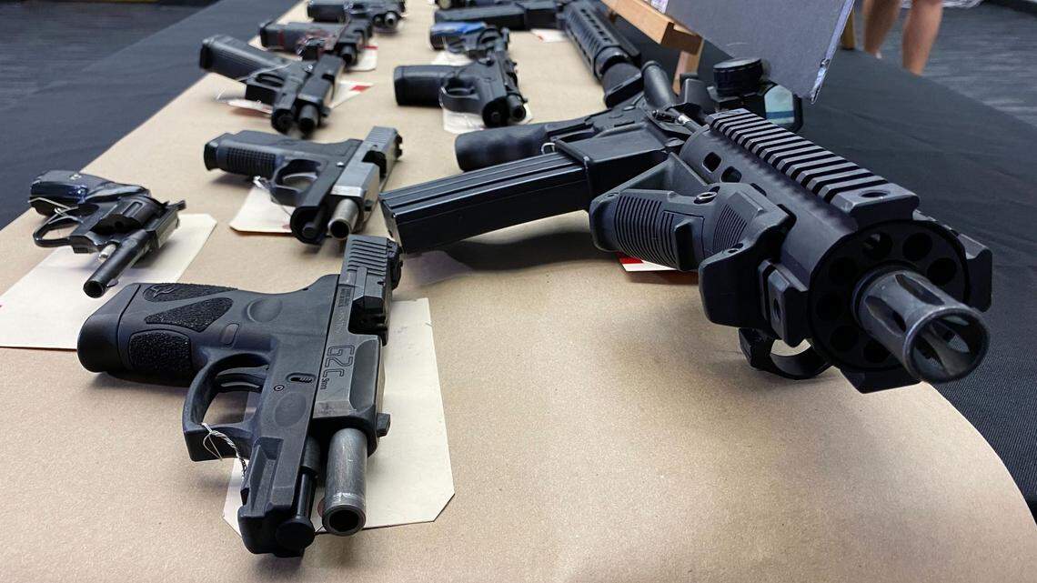Illegal guns were confiscated during a five-month operation named “No Fly Zone”. Local authorities announced Friday, April 15, 2022, that many arrests were made during the operation.