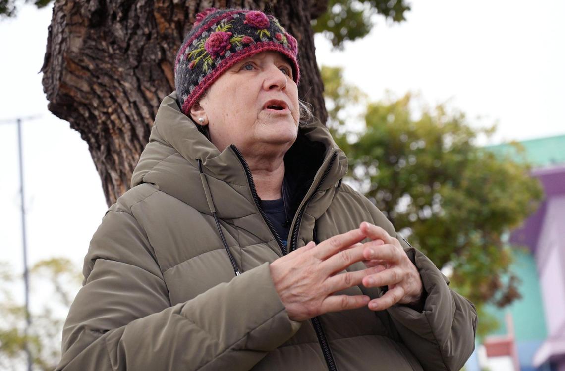 Michaela Bennett talks about being homeless in an interview Thursday, Dec. 19, 2024 in Fresno.