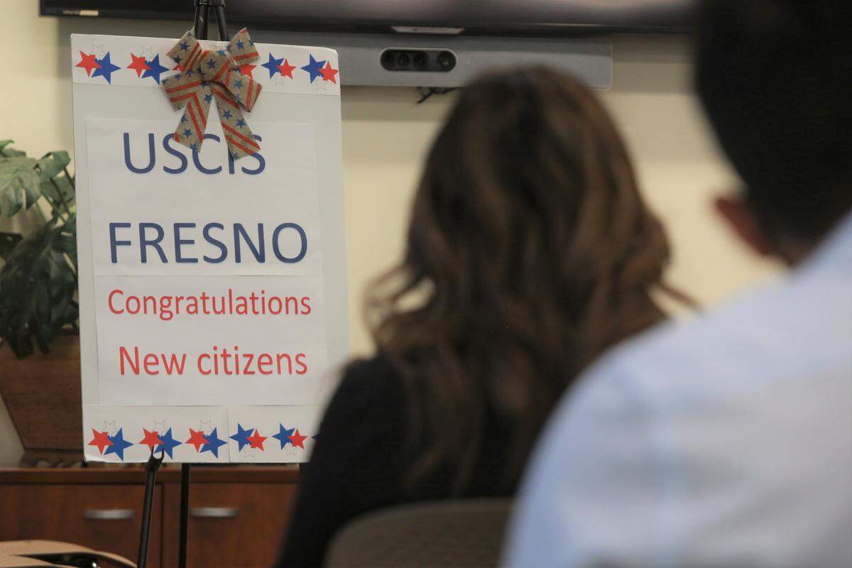 Several of the 102 individuals from the valley, hailing from 20 countries, became American citizens Thursday morning (July 21) at the United States Citizenship and Immigration Services offices in Fresno.