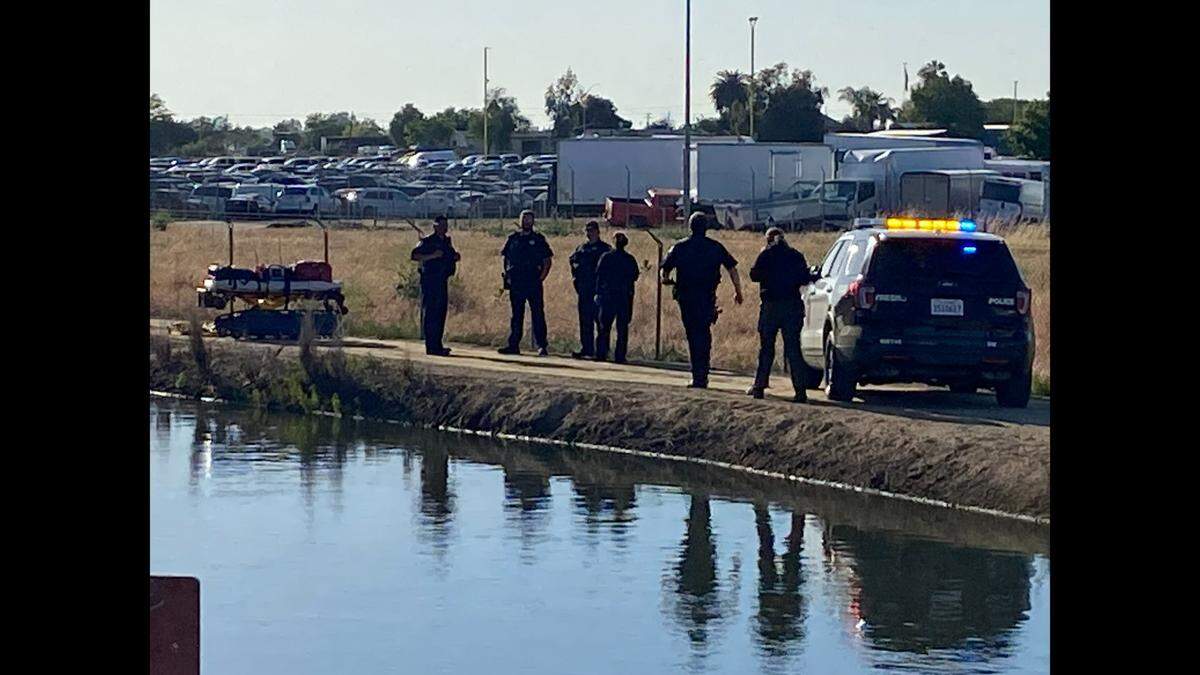 The Fresno Fire Department pulled a body from a canal near Marks and Nielsen avenues on Thursday, May 11, 2023, according to a spokesperson.