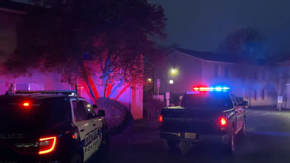 An adult man was stabbed to death at an apartment complex near Peach and Gettysburg avenues in Clovis, California, on Wednesday, Dec. 21, 2022.
