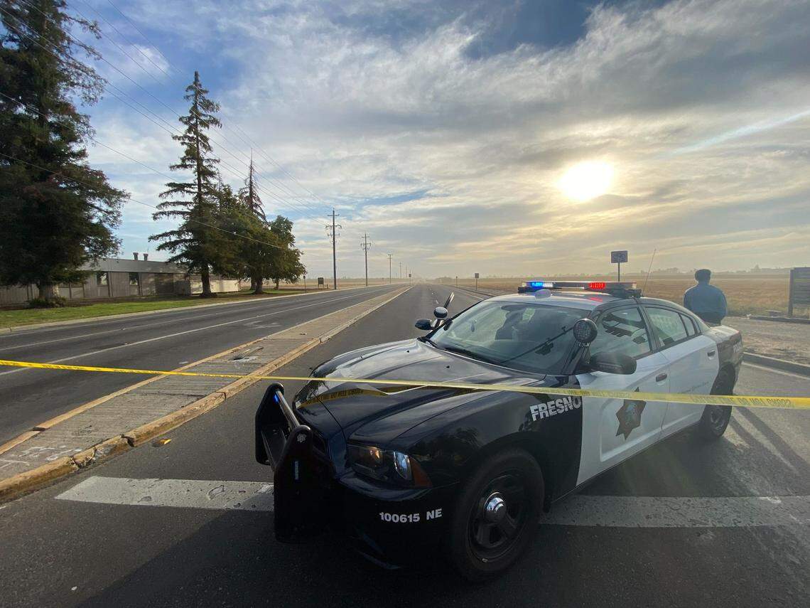 A section of Bullard Avenue was closed following a collision on Thursday, Oct. 20, 2022.