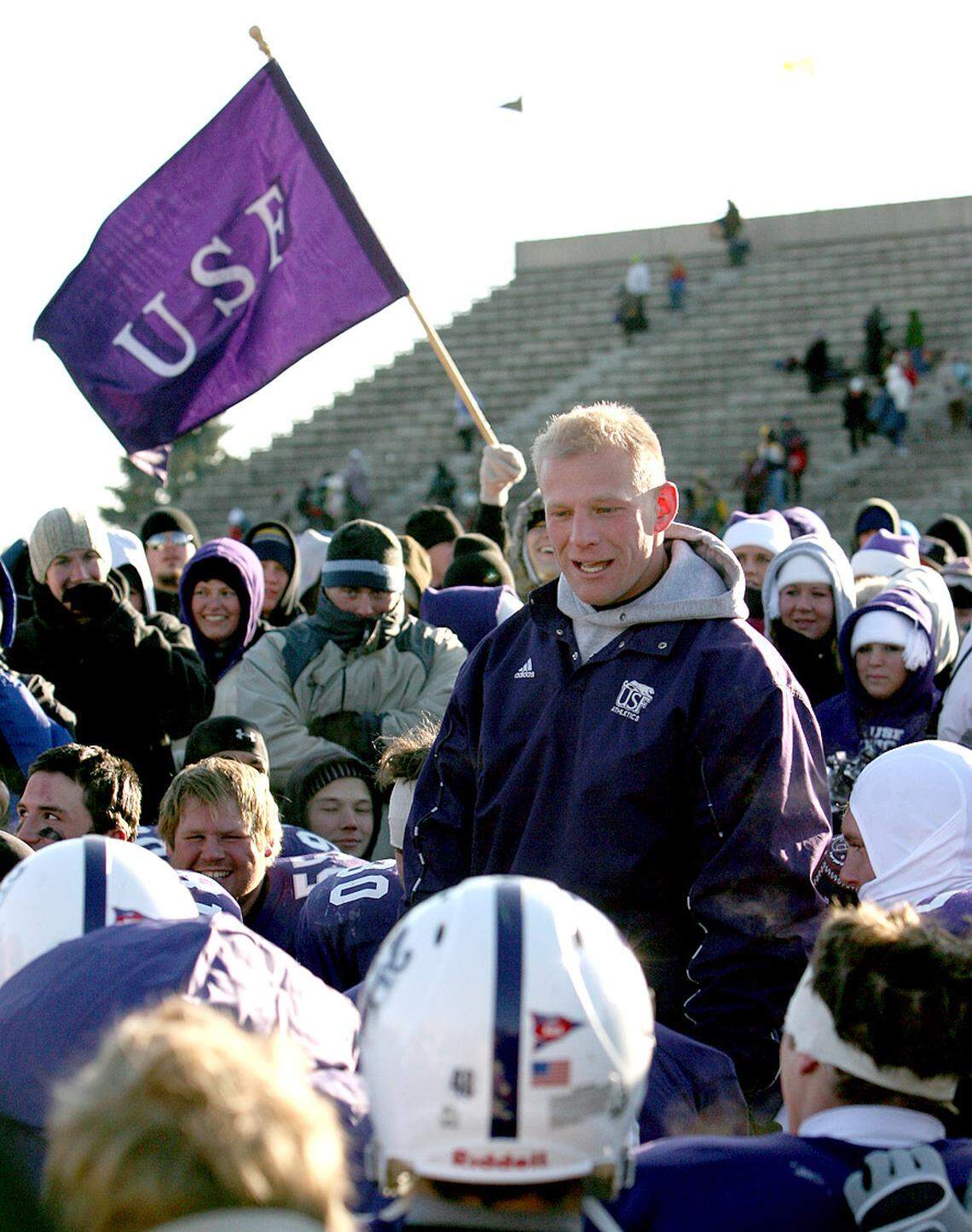 Fresno State coach Kalen DeBoer had a 67-3 record as the head coach at NAIA Sioux Falls. DeBoer makes his debut as the Bulldogs’ coach against Hawaii Saturday, Oct. 24, 2020.