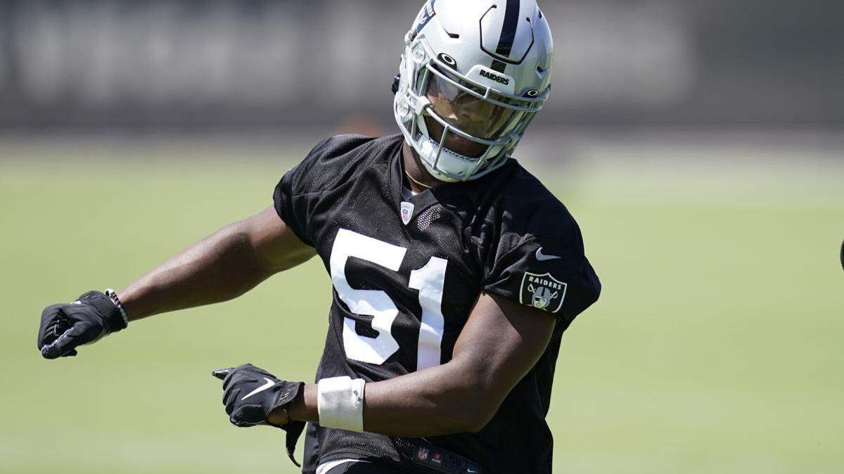Las Vegas Raiders rookie defensive end Malcolm Koonce has two sacks in his first two NFL games since being chosen in the third round of the 2021 NFL draft.