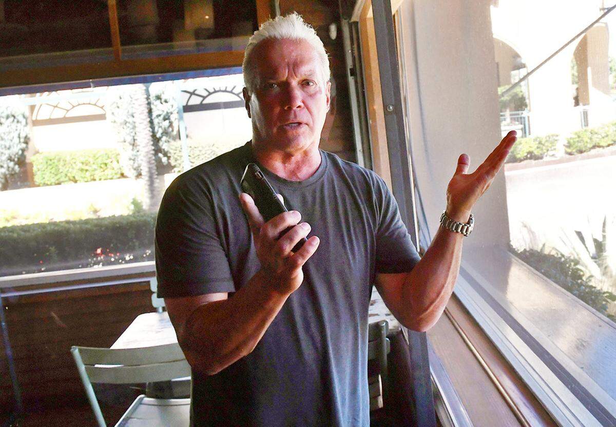 Restaurateur David Fansler at his Pismo’s Coastal Grill location in north Fresno’s Villagio shopping center in a 2020 file photo. Fansler won Fresno City Council approval in January 2023 for rezoning a vacant lot he owns nearby to mixed-use from high-density multi-family residential.