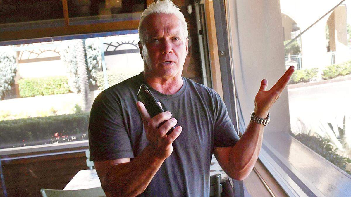 Restaurateur David Fansler at his Pismo’s Coastal Grill location in north Fresno’s Villagio shopping center in a 2020 file photo. Fansler won Fresno City Council approval in January 2023 for rezoning a vacant lot he owns nearby to mixed-use from high-density multi-family residential.
