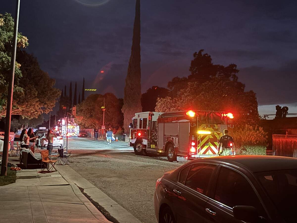Fresno fire crews at Illinois and Minnewawa on Saturday, July 4, 2026.