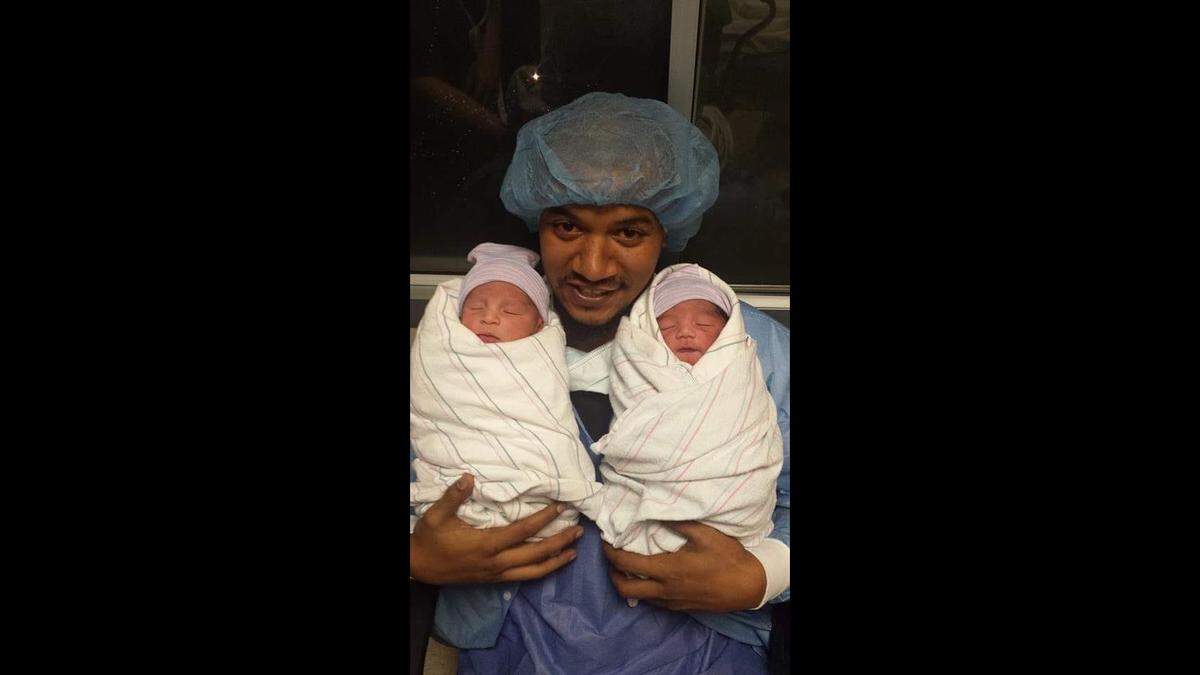 Christopher Walker and his twin sons, Neeko and Chris Walker Jr., seen in an undated photo. The elder Walker was on foot when struck and killed by a Fresno police officer driving a cruiser on Jan. 5, 2023.