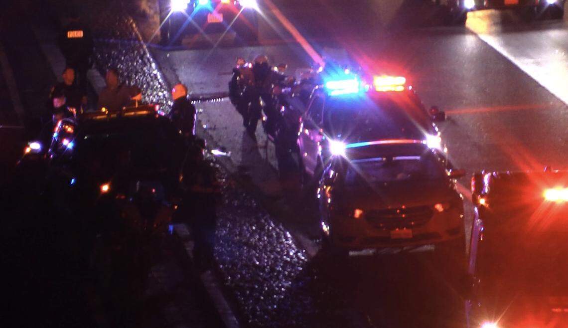A Fresno police officer and a driver were injured in a collision on Thursday, Jan. 4, 2024.