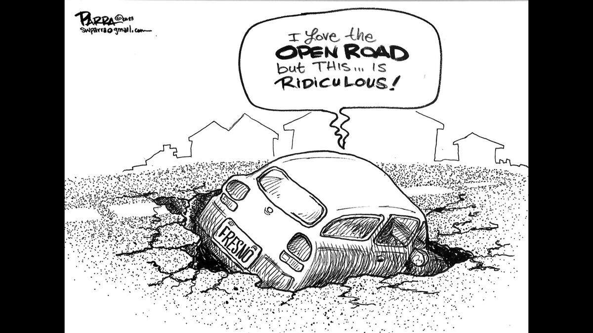 Watch out for potholes!