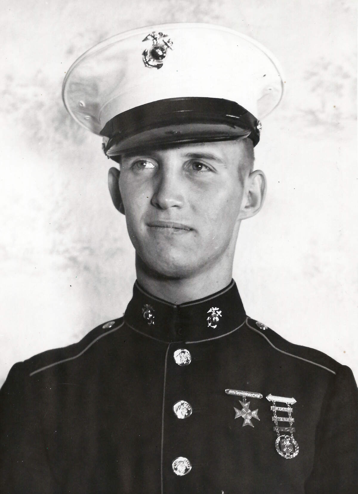 Alva Jackson “Jack” Cremean in his Marine uniform. He enlisted in July 1940 and was killed in the bombing of Pearl Harbor on Dec. 7, 1941.