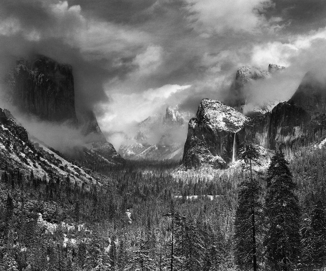 “Clearing Winter Storm, Yosemite National Park” by Ansel Adams.