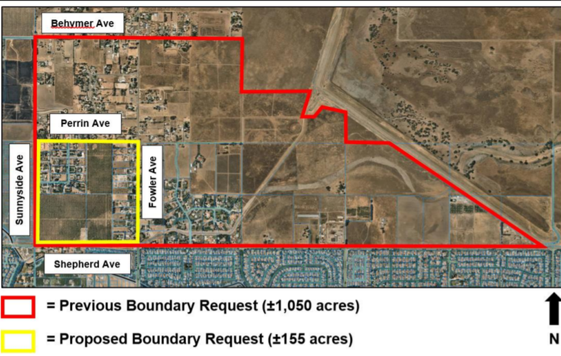 The City of Clovis decreased their proposed sphere of influence to the north of the city after a threatened species habitat was found.