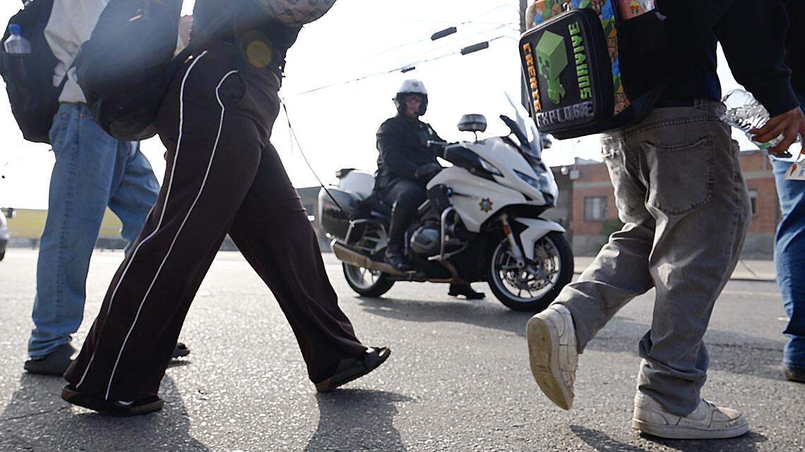 Adults who attended Clovis ICE student protest sought to maintain safety, volunteer says