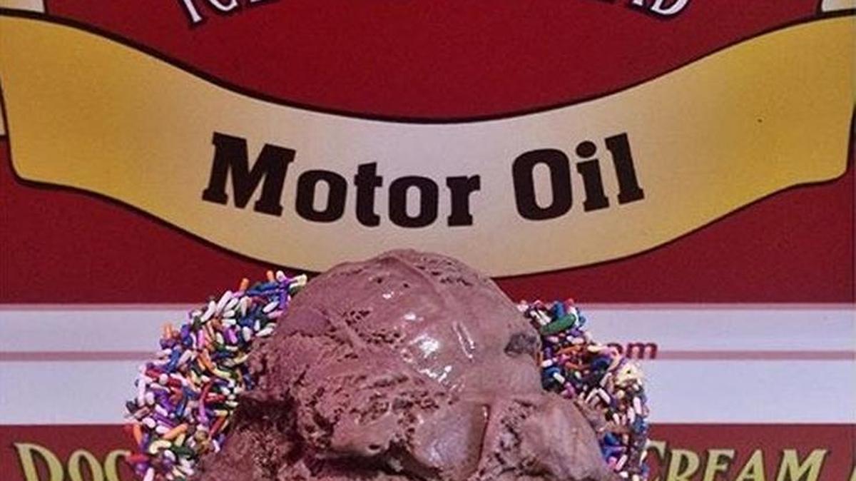 Doc Bernstein’s Ice Cream Lab is selling its ice cream at Chosen Frozen Yogurt in Fresno. Motor oil is the company’s No. 1 seller and features dark chocolate ice cream with fudge ribbons and Kahlua. The flavor was named after a car show.