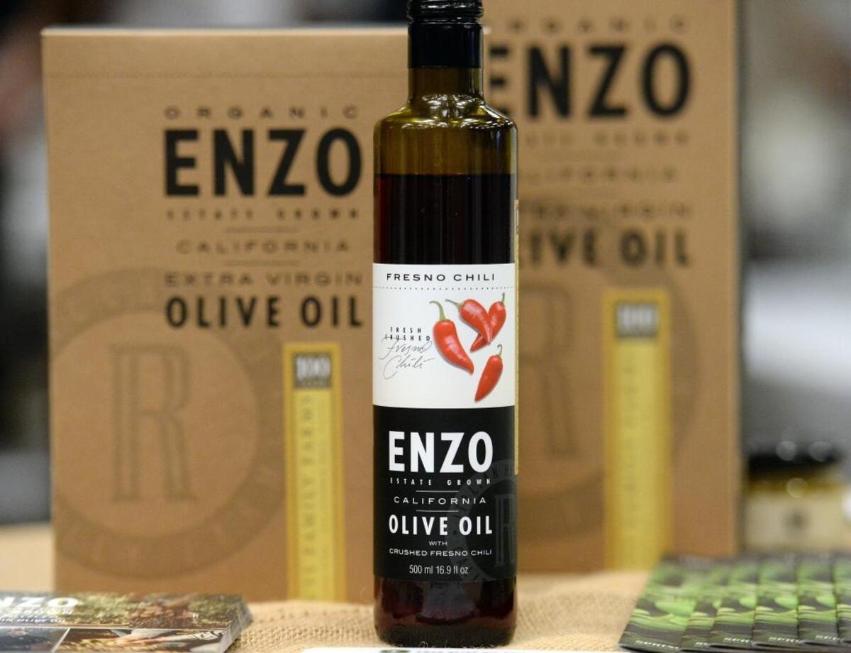 Enzo’s Fresno chile olive oil is will be at the Fresno Food Expo Thursday, July 27.