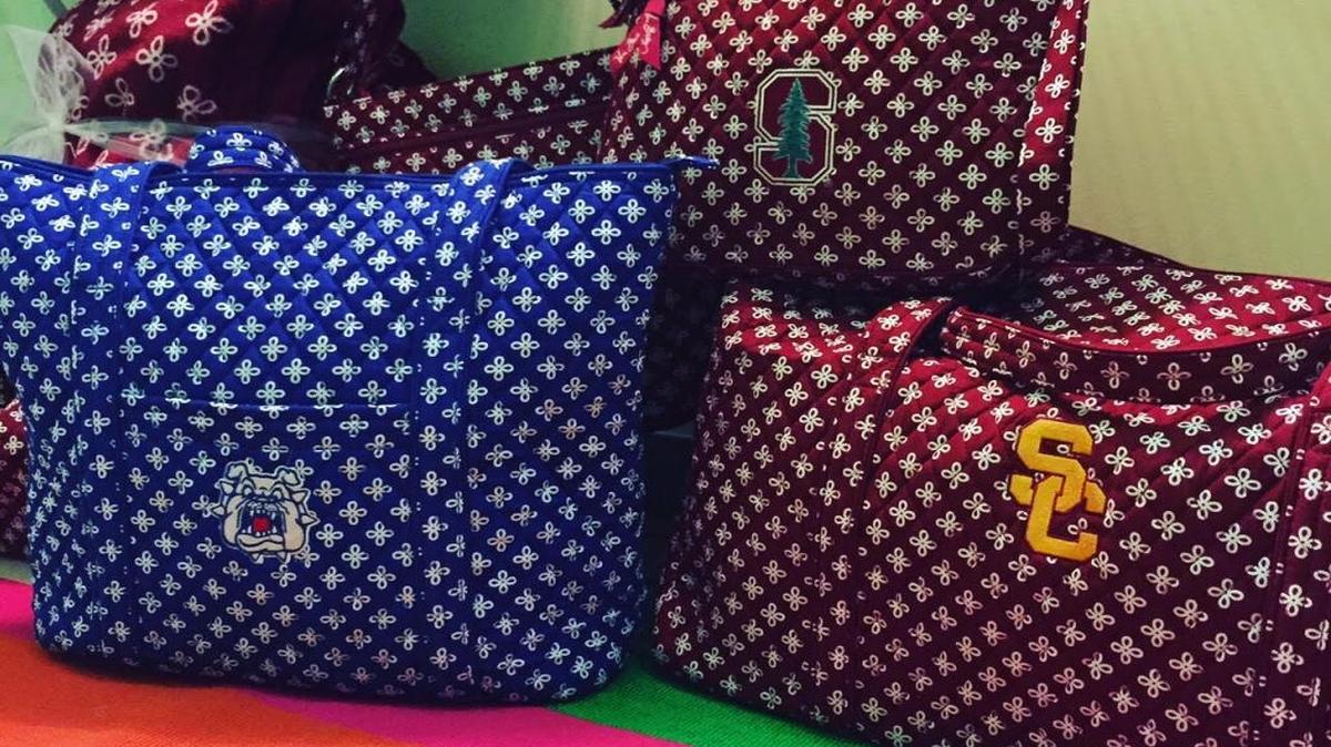 Vera Bradley has created a new collegiate design featuring the Fresno State logo. It – and Stanford University and University of Southern California products – are available at the two Top Drawer stores in Fresno, but not online. Top Drawer has stores in Fig Garden Village and River Park.