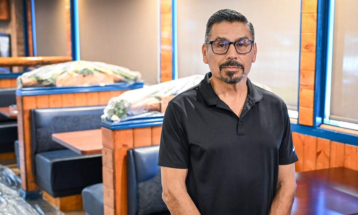 Manny Perales, owner of Yosemite Falls Cafe on Blackstone near Shaw in Fresno, is expecting the restaurant's reopening in July after a fire forced its closure nearly 10 months ago.