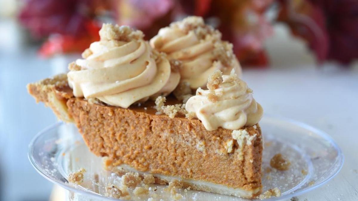 Pumpkin Mascarpone pie from Frosted Cakery.