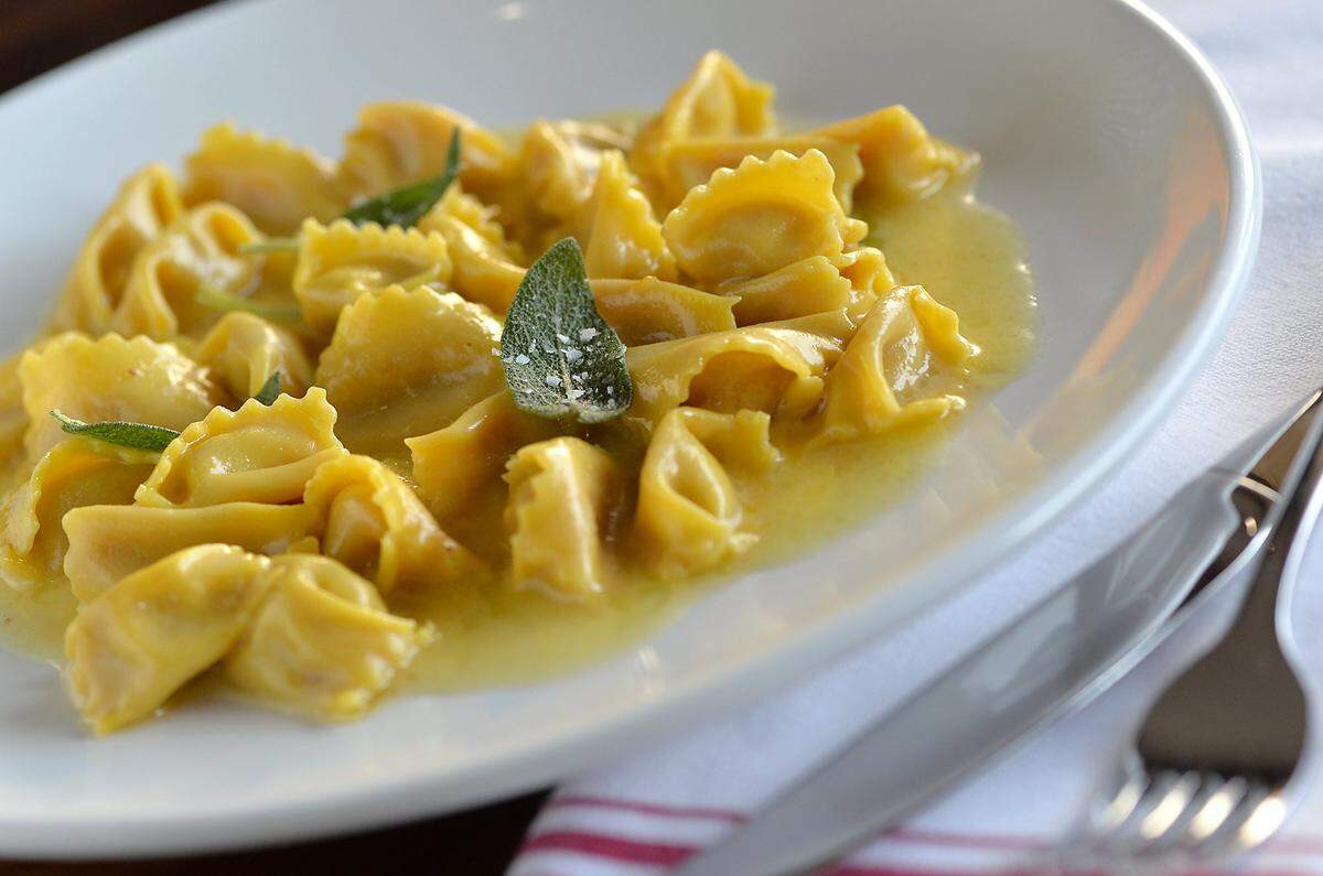 Butternut squash agnolotti, a handcrafted pasta made with butter and sage, at The Annex Kitchen in Fresno.  