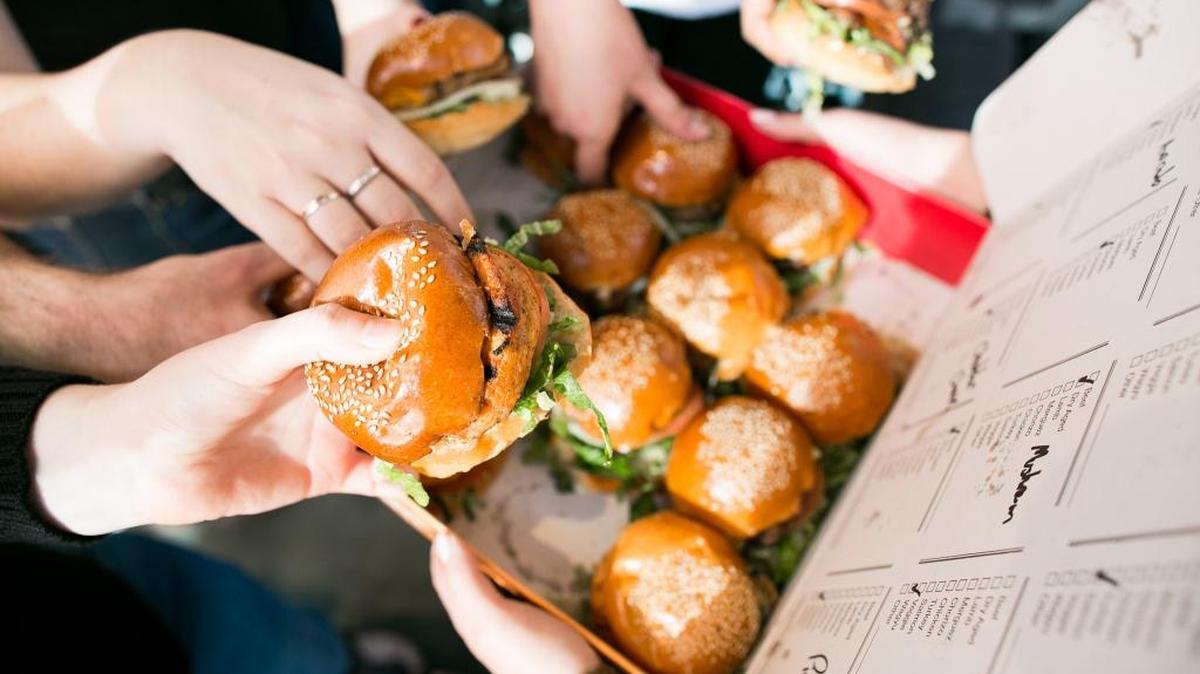 Burgerim sells burgers with 2.8-ounce patties in multiples of one, two, three or a box of 16. The highly customizable burgers can be made with 11 types of patties. The company plans to open two restaurants in Fresno in late March or early April.