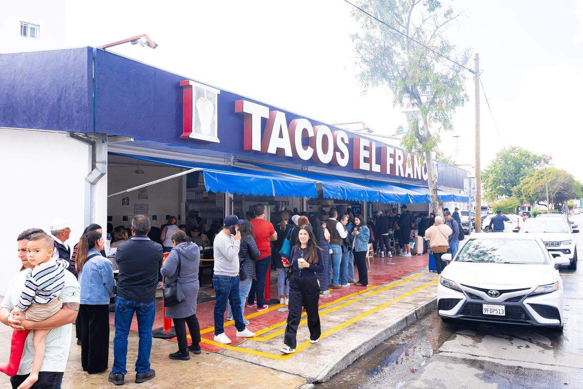 The original Tacos El Franc in Tijuana is pictured here. The restaurant is planning to open a location in the former Heroes Comics in Fresno.