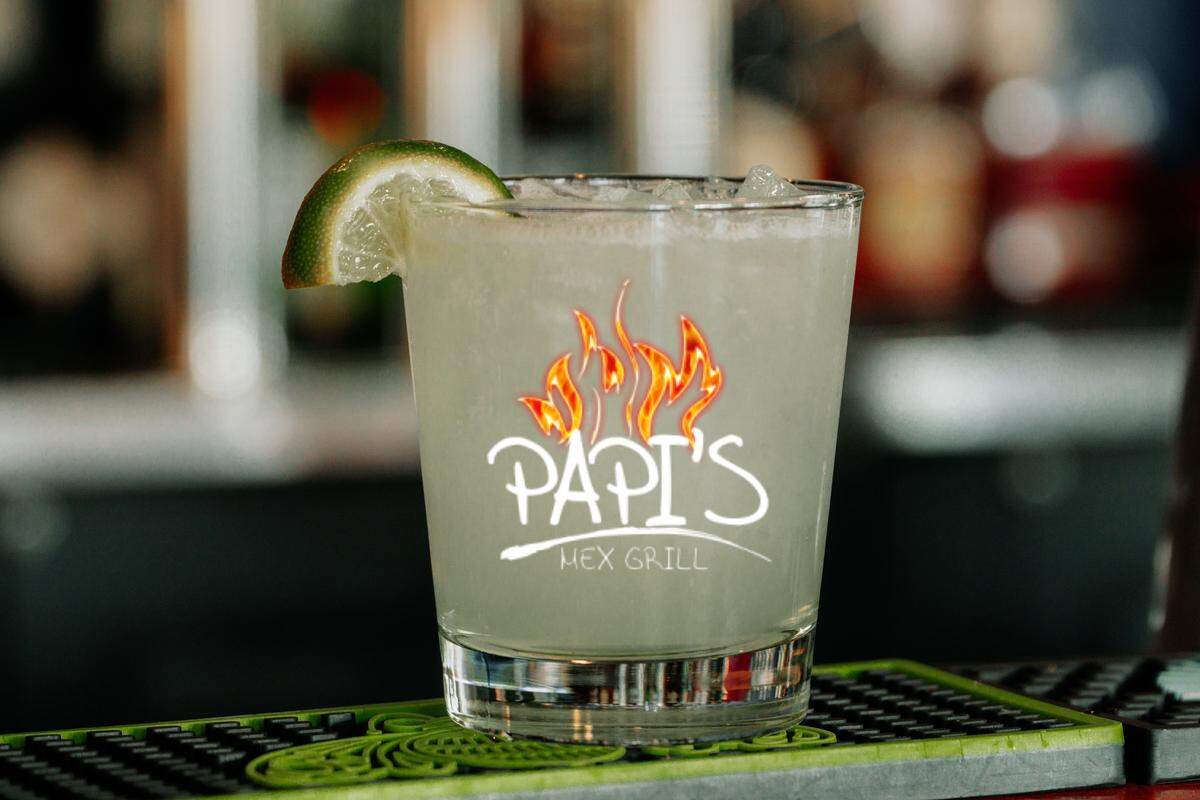 Margaritas made with fresh lime juice are a popular favorite during happy hour at Papi’s Mex Grill.