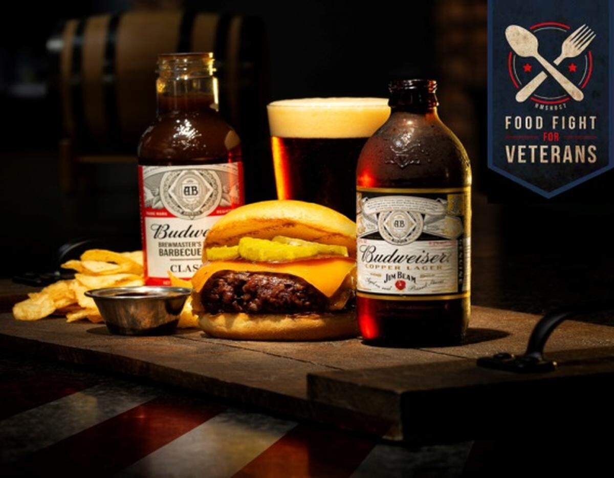 The Budweiser barbecue cheddar burger is free for veterans Sunday at two restaurants inside Fresno Yosemite International Airport.