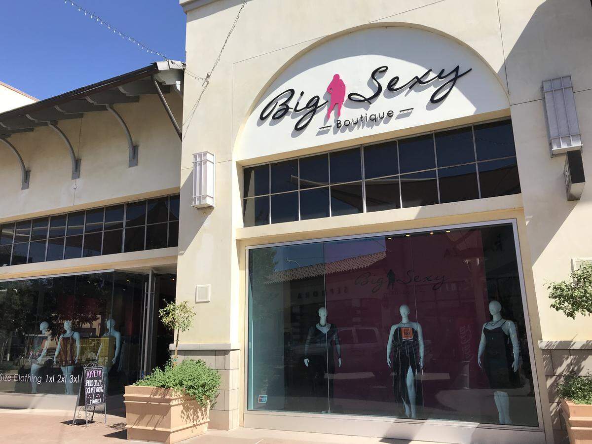 Big Sexy Boutique sells modern plus-size clothing at Fashion Fair mall.