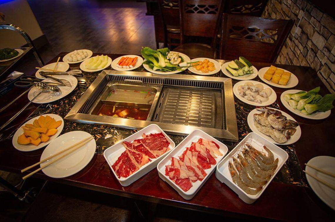 Panda City in Clovis offers both Korean barbecue and Chinese hot pot.
