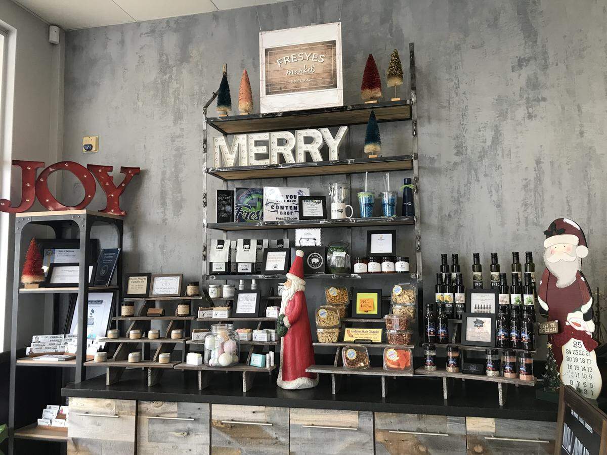 The FresYes Market, pictured here in its entirety, is inside the offices of FresYes Realty.