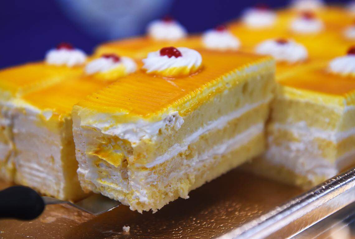 Passage to India Bakery’s Mango Cake sold out on Christmas Day, making it one of the top 10 sought after local foods of the year. Photographed Thursday, Dec. 27, 2018 in Fresno.