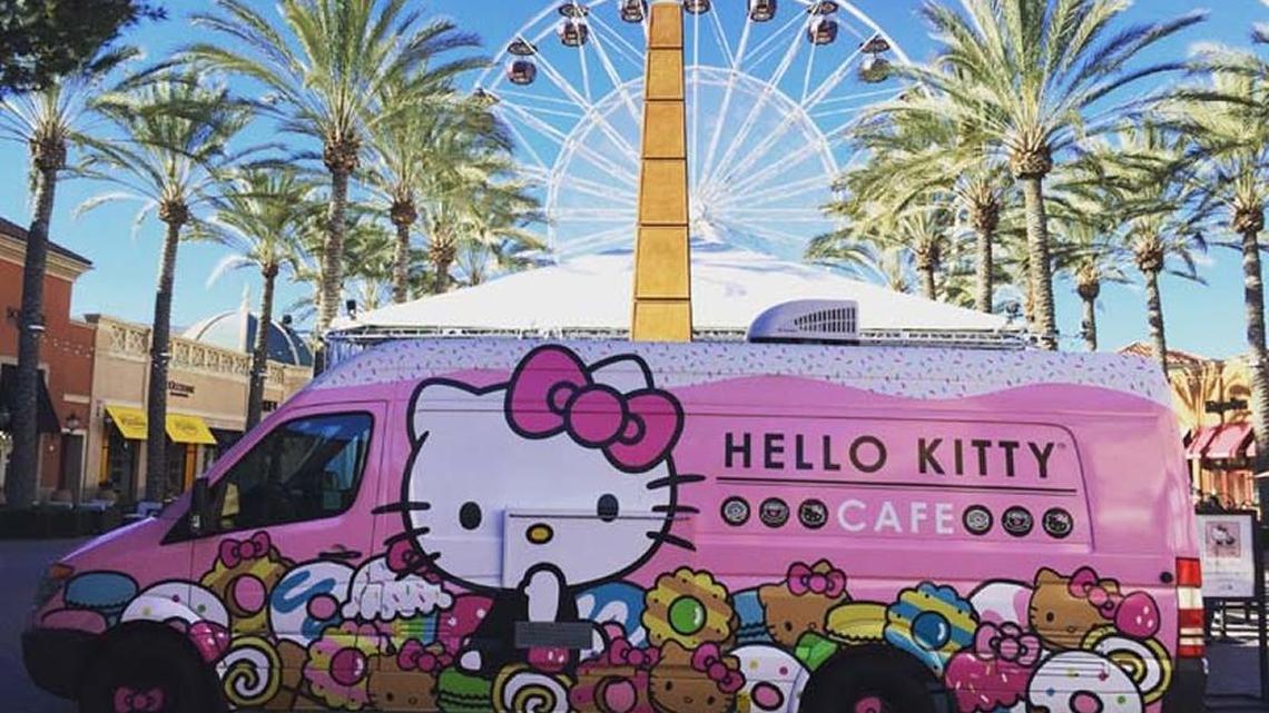 The Hello Kitty Cafe is touring California to sell its sweets and merchandise. The cafe will stop at Fashion Fair mall in Fresno from 10 a.m. to 8 p.m. Saturday, March 11.