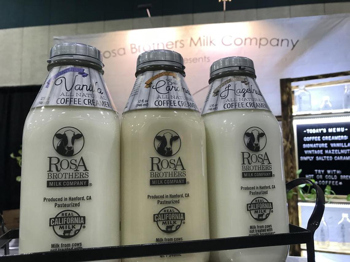 Hanford-based Rosa Brothers Milk Co. makes flavored coffee creamers, including a simply salted caramel version.