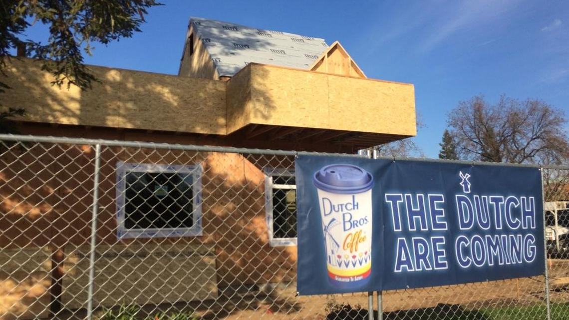 The latest Dutch Bros. is slated to open in northeast Fresno in February. The coffee drive-thru is under construction at Maple and Behymer avenues.