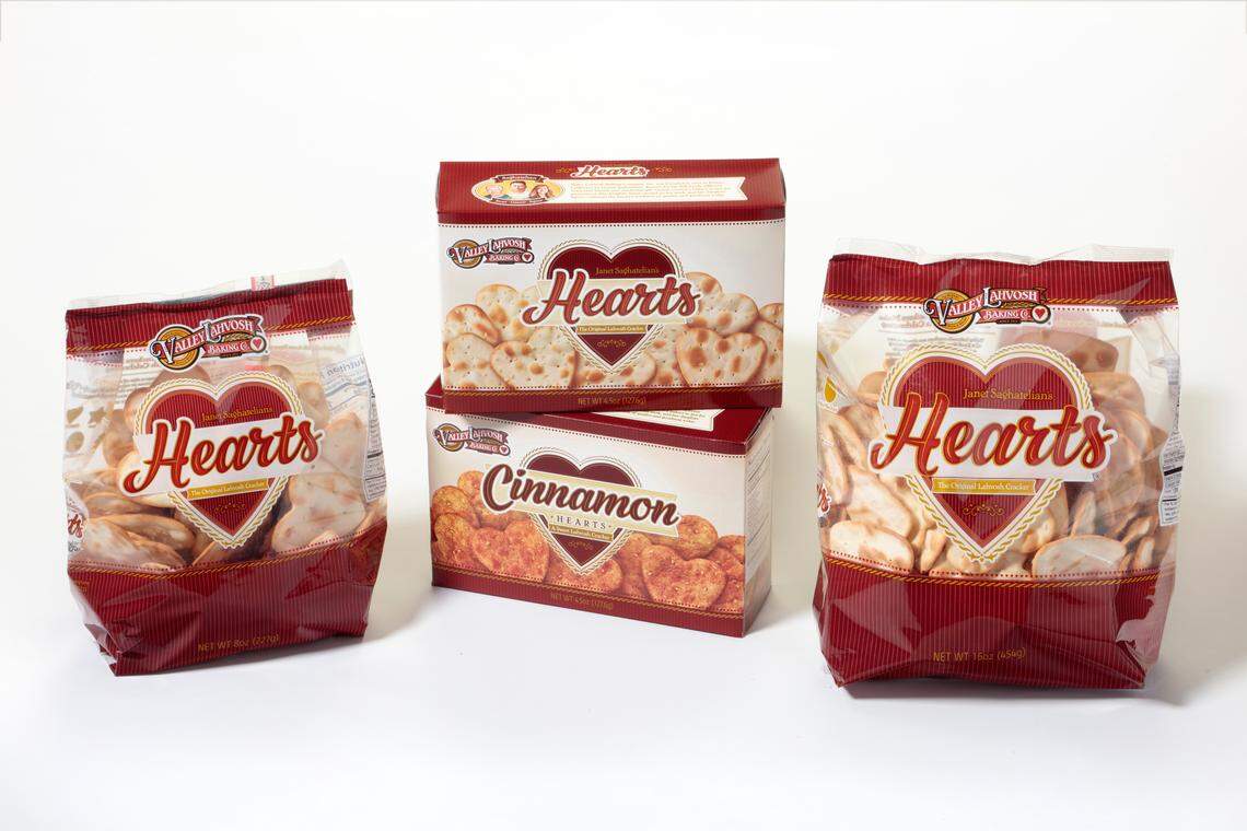 Valley Lahvosh makes heart-shaped crackers at its factory in downtown Fresno.