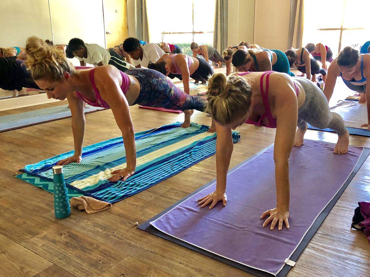 FILE - Blue Moon Yoga’s new location in Clovis offers hot yoga classes in a 105-degree room.