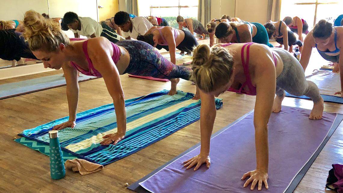 FILE - Blue Moon Yoga’s new location in Clovis offers hot yoga classes in a 105-degree room.