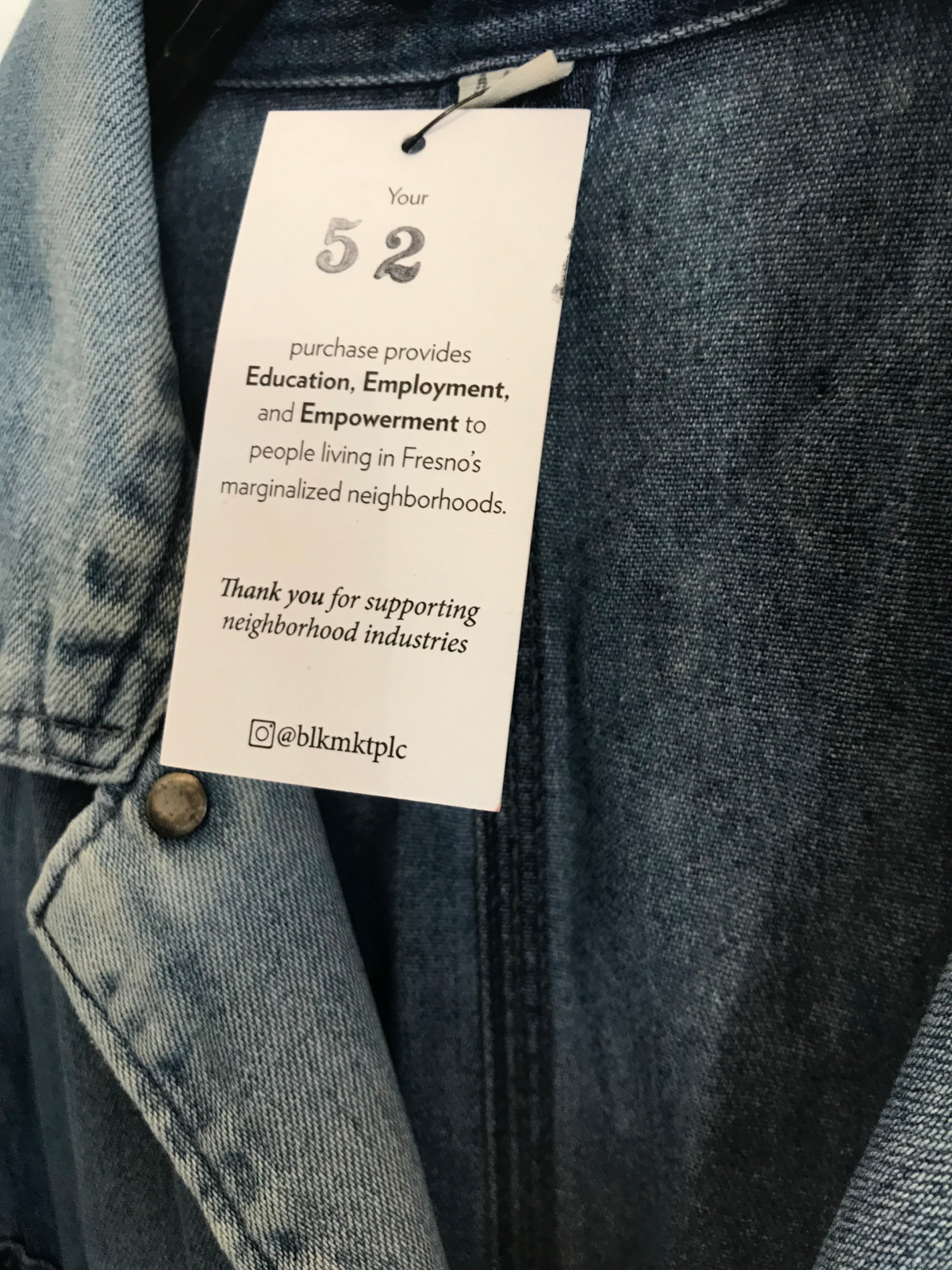 A tag explains the concept behind the blkmktplc. store.