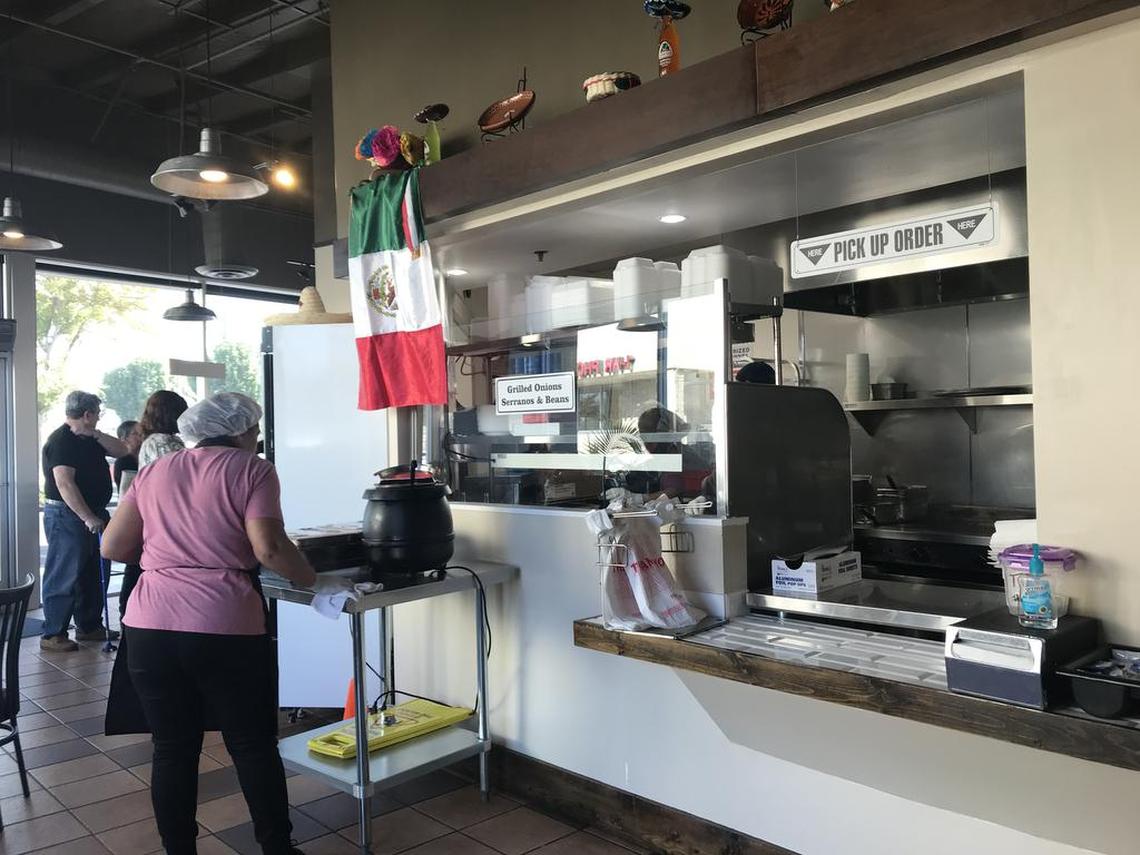 Maria’s Tacos used to be a taco truck, but moved across the street and is now a sit-down restaurant. It’s at the northwest corner of Clovis Avenue and Kings Canyon Road, in the same shopping center as Walgreens.