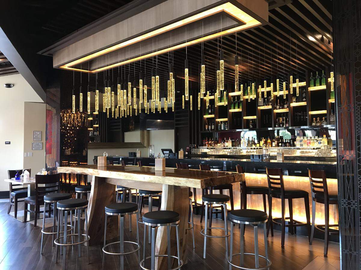 The bar at Texas de Brazil restaurant specializes in the Brazilian cocktail caipirinha, made with limes, sugar and cachaça, a spirit made from sugar cane.