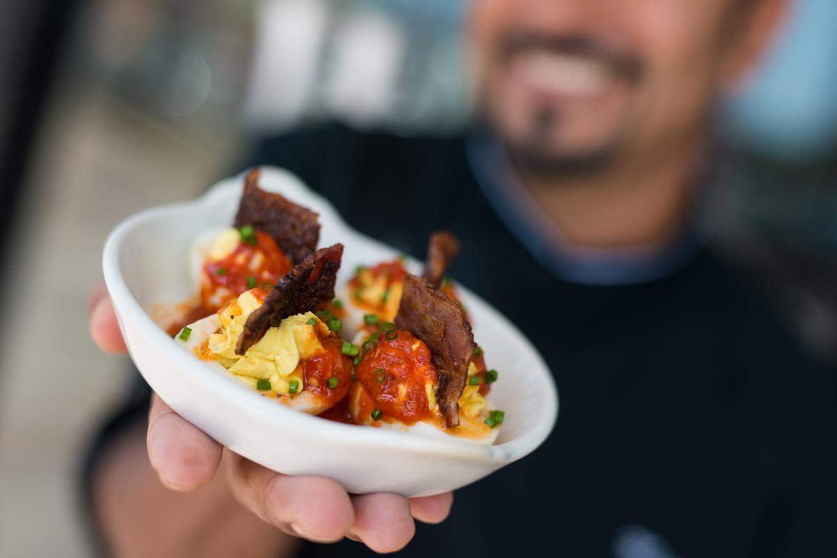 Yard House will be open on Easter, serving its spin on deviled eggs and the rest of its menu.