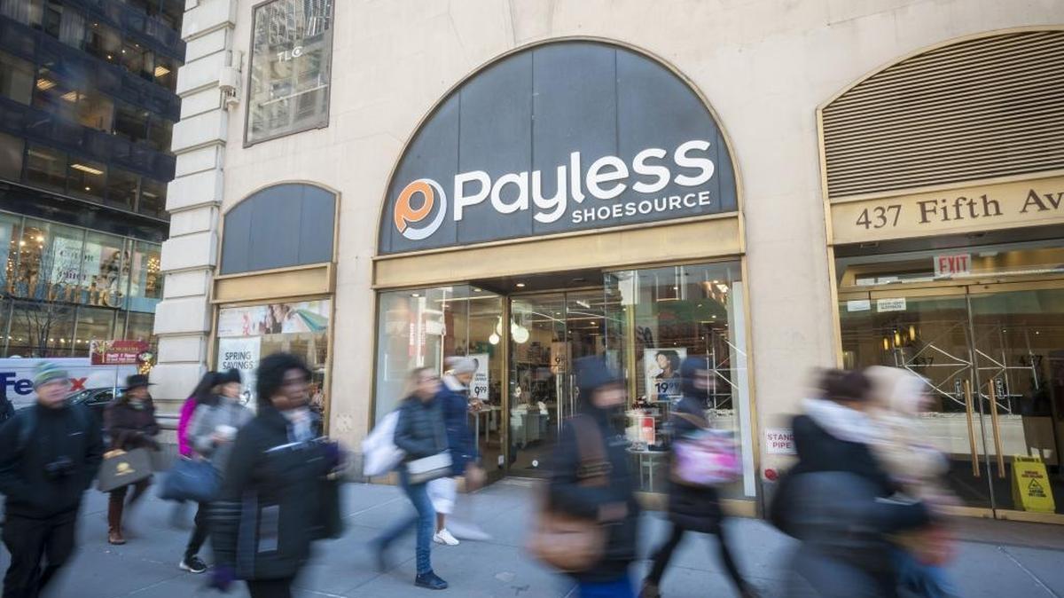A soon-to-be closed Payless ShoeSource store in New York on Wednesday017. Payless plans to shutter between 400 and 500 stores, including three in Fresno.