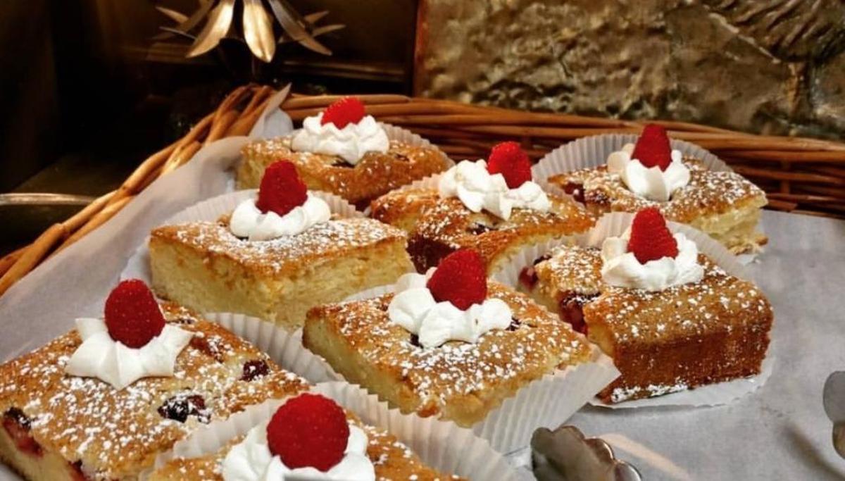 Raspberry lemon brownies like these will be for sale at a Mother’s Day pop-up bakery.