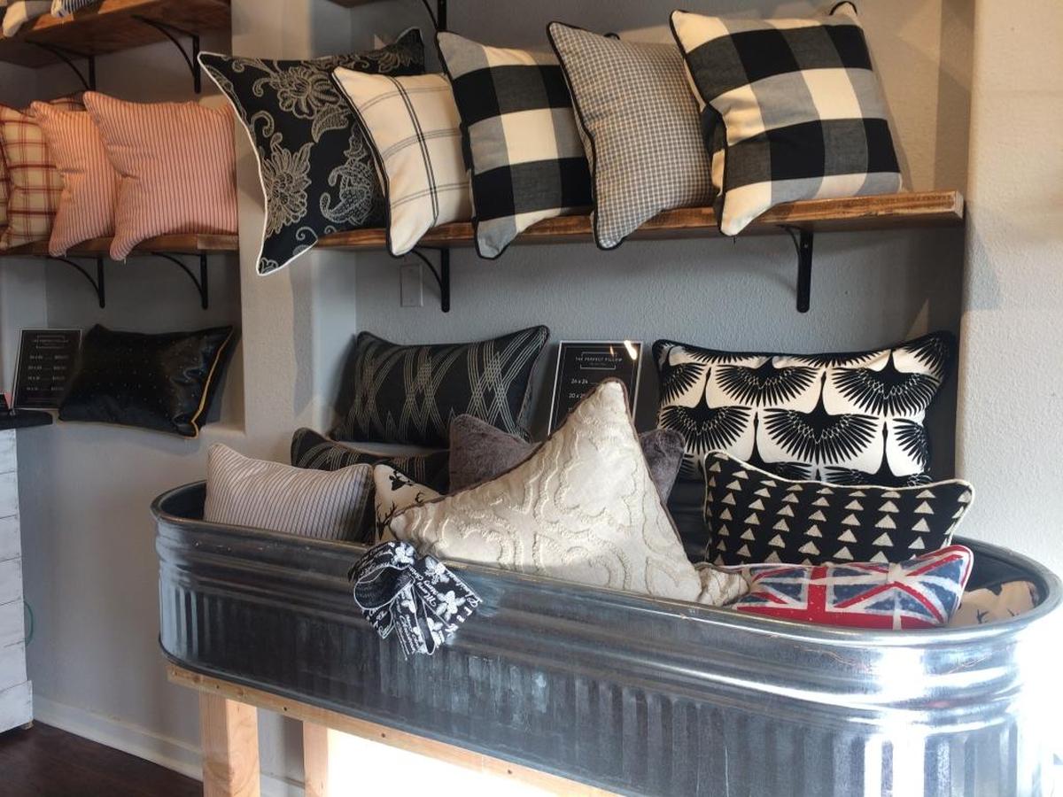 The Perfect Pillow by Julie Adams has opened at 635 5th St. in Clovis. The shop sells pillows off the shelves and lets customers design custom pillows for their homes.