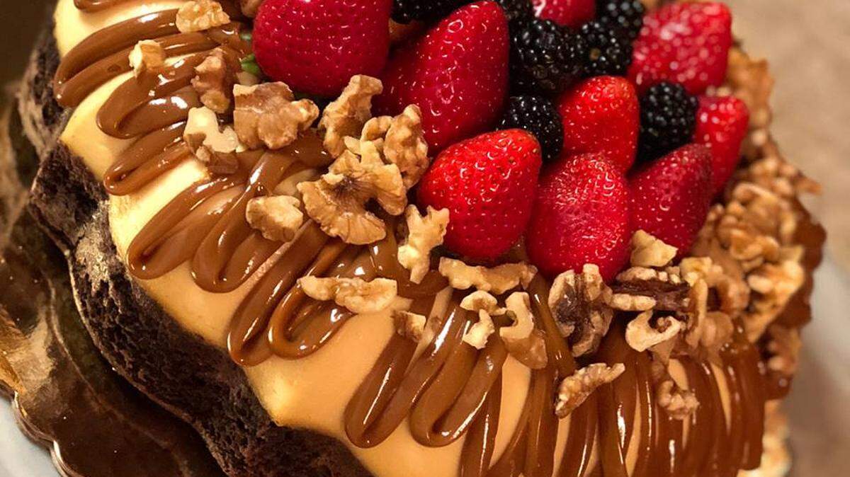 The chocoflan – part chocolate cake, part flan – can be ordered at Acevedo’s Postreria Gourmet.