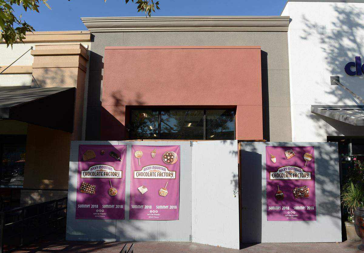 Rocky Mountain Chocolate Factory, still under construction is expected to open in a spot near the theaters at River Park, is scheduled to open by the end of the year.